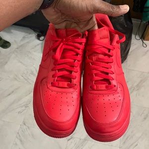Red Nike Uptown’s wore once!